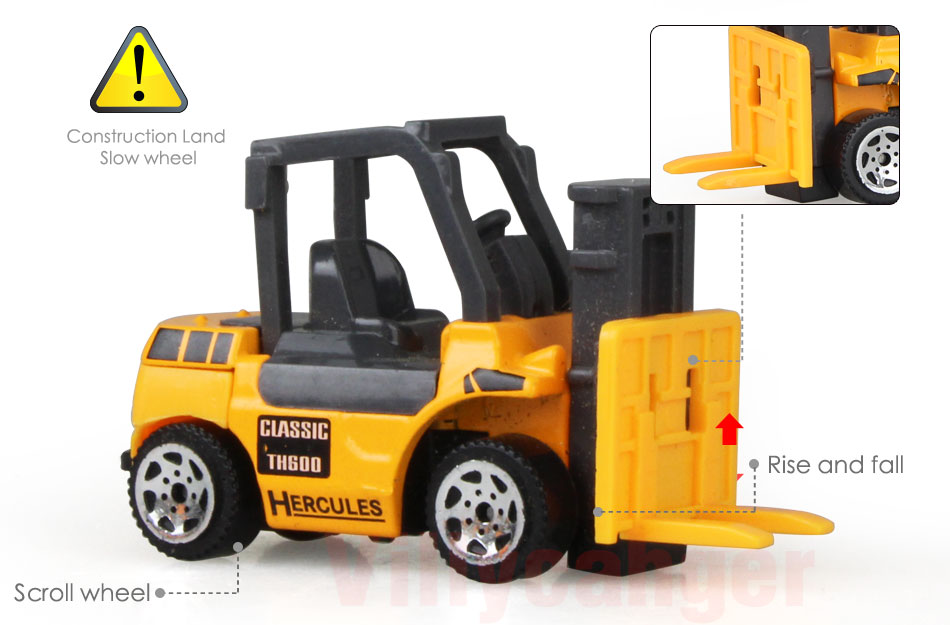  Mainan  Mobil  Mobilan  Truck Konstruksi Diecast Anak  6PCS 